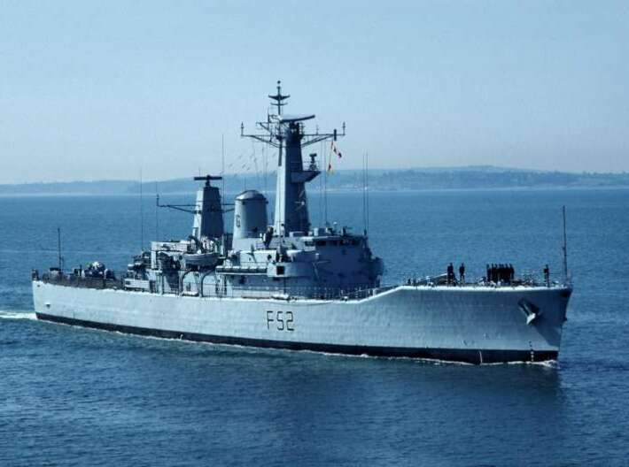 Nameplate HMS Juno 3d printed Leander-class Type 12I frigate HMS Juno.