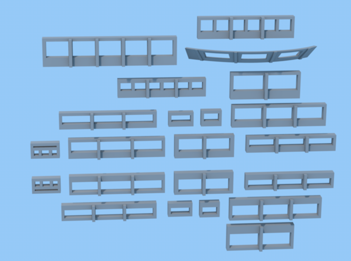 1/1000 Voyager Window and Detail Set  - 32 parts! 3d printed 