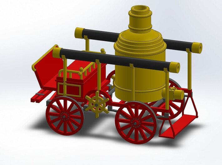 FIRE PUMP WAGON 3d printed