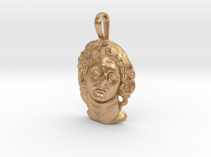 ALEXANDER THE GREAT as Helios pendant, petite 3d printed