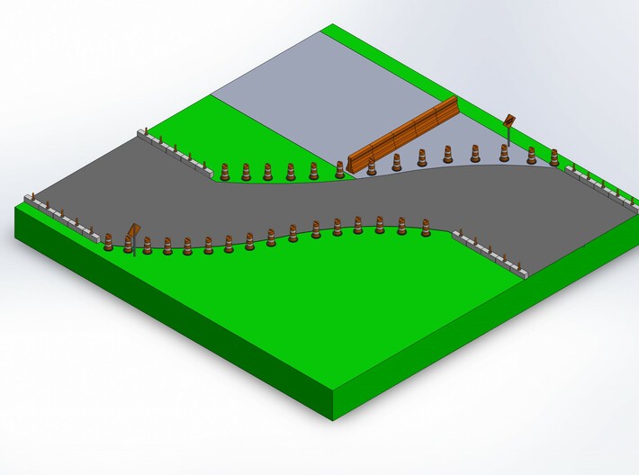 3 JERSEY BARRIER 3d printed 