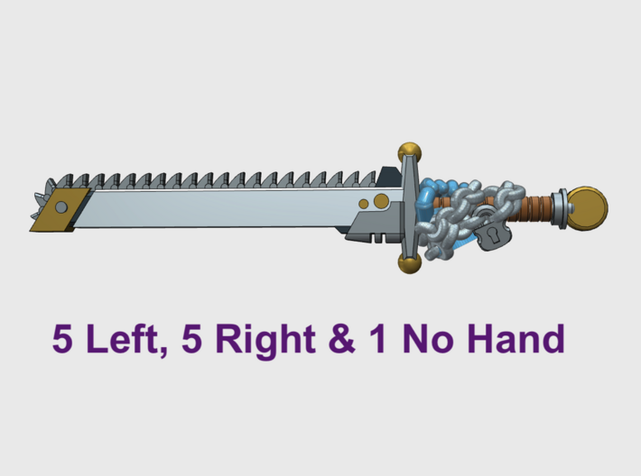 11x Roto Sword: Chained Hallstatt 3d printed