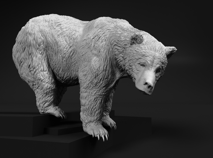 Grizzly Bear 1:72 Female standing in waterfall 3d printed 