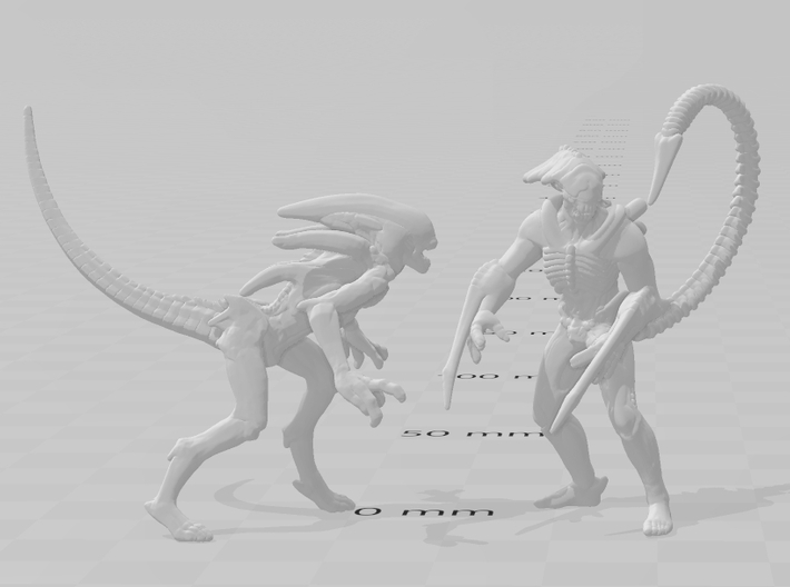 MK Alien miniature model fantasy games rpg dnd wh 3d printed 