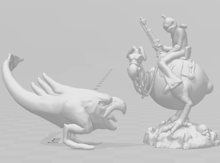 Altered Beast Chicken Stinger miniature model dnd 3d printed 