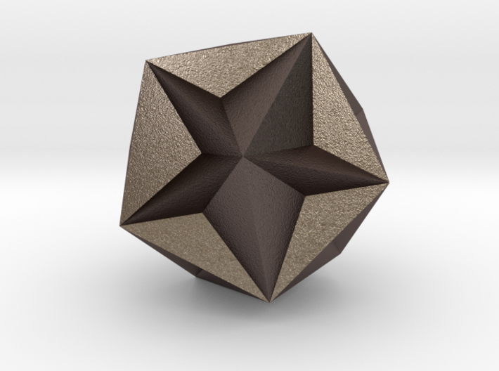 Great dodecahedron 3d printed