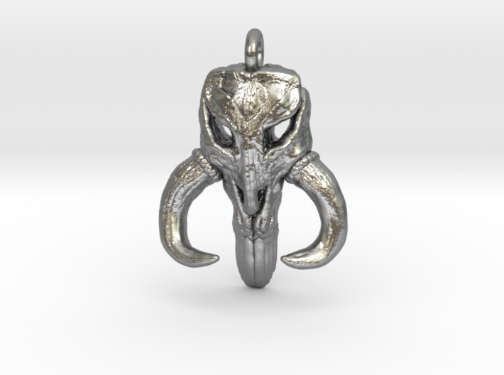 Mandalorian Mythosaur Skull pendant all materials 3d printed
