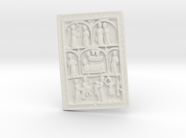 Plaque with nativity scenes 3d printed