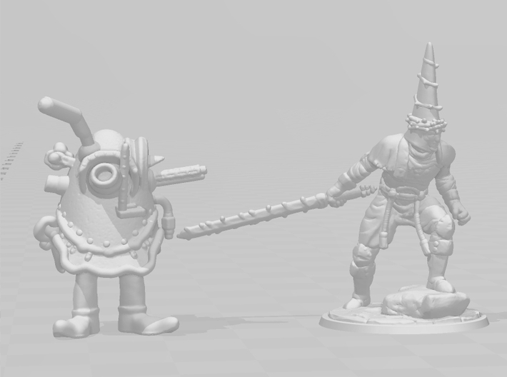 Labyrinth Cannon Goblin Armor miniature model dnd 3d printed 
