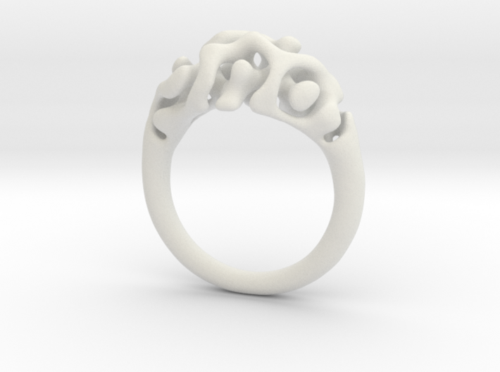 Reaction Diffusion Ring Nr. 11 (Size 50) 3d printed