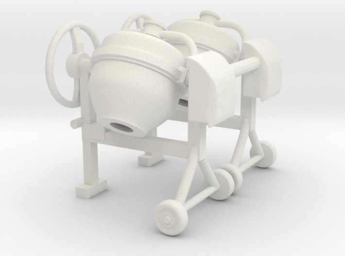 Cement mixer 02. 1:32 Scale 3d printed