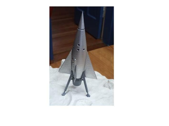 Ellwyn Angle  6" Moon Ship W Display Landing Gear  3d printed Actual Model Painted and Asmb