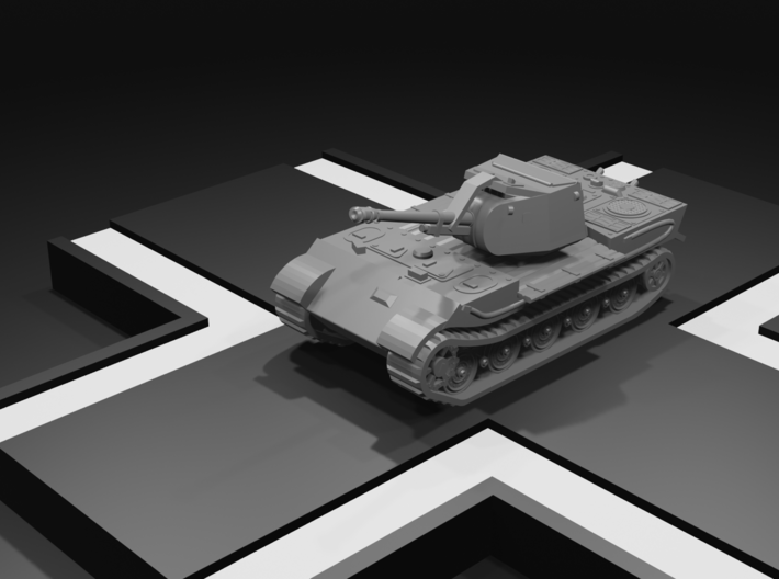 1/144 105mm leFH 43 auf Panzerkampfwagen VI Tiger 3d printed