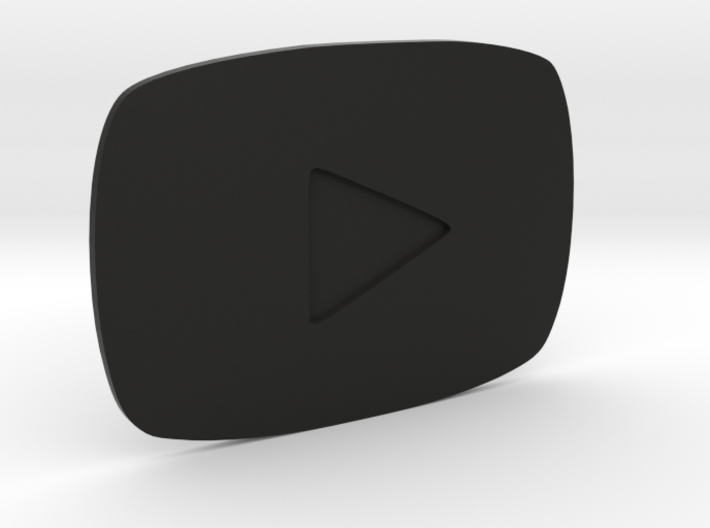 Youtube Play Button Gold 3d printed
