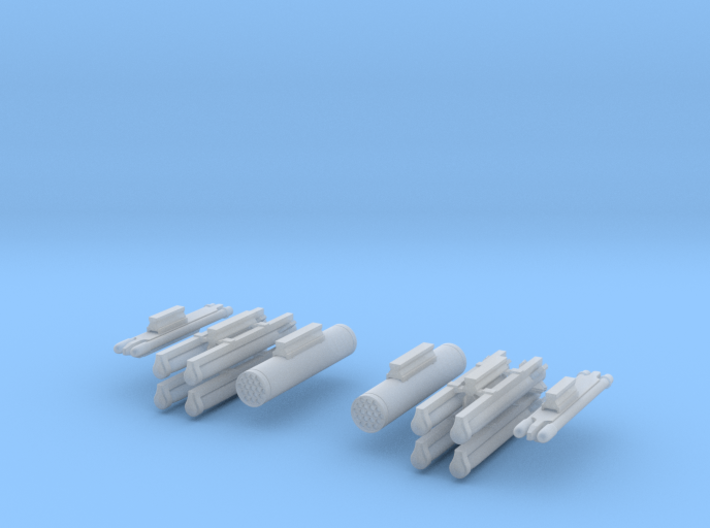 Rooivalk Weapons Pack 3d printed Rooivalk Weapons Pack (1/72)