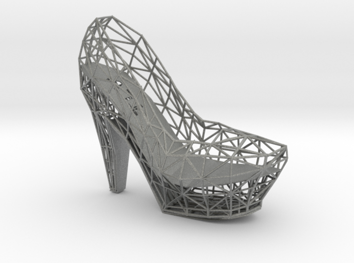 Right Wireframe High Heel 3d printed