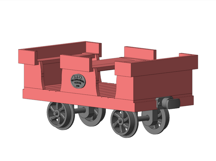 009 FR Quarrymen's Carriage Type 1a 3d printed Render for illustrative purposes only.