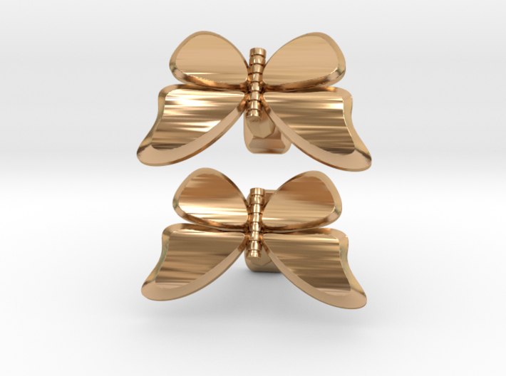 Butterfly Cufflinks 1 3d printed