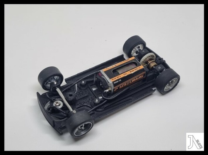 Chassis for Scalextric BMW Mini Cooper 3d printed 