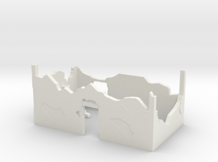 European House Ruins 1/72 3d printed