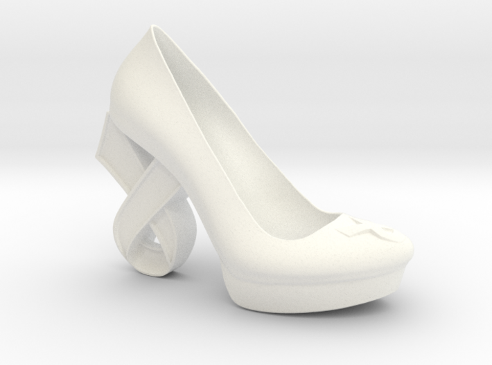 Right Cancer Ribbon High Heel 3d printed