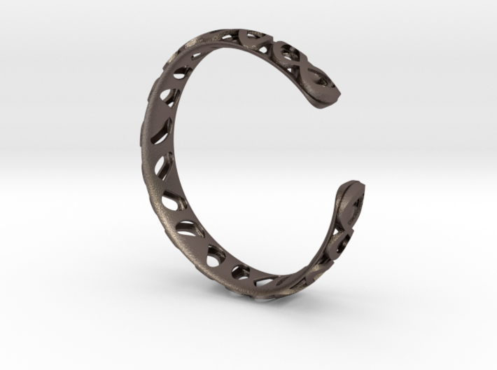 Meta open bracelet 3d printed