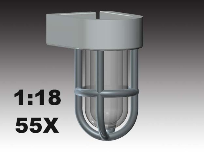 Deck light - LED - 1:18 - 55X - 3.2 mm hollow 3d printed 