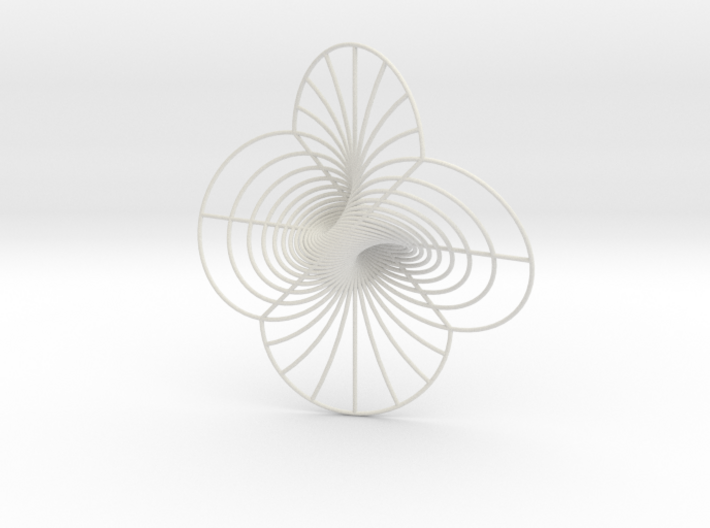 Hopf fibration, Stereographic projection 3d printed