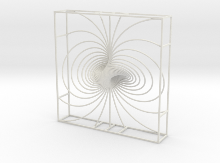 Hopf Fibration, Framed 'Only Circles' 3d printed