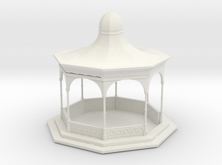 S Scale Bandstand 3d printed This is a render not a picture