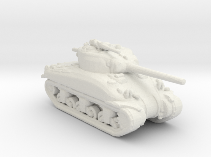 ARVN M4 Sherman v2 white plastic 1:160 scale 3d printed