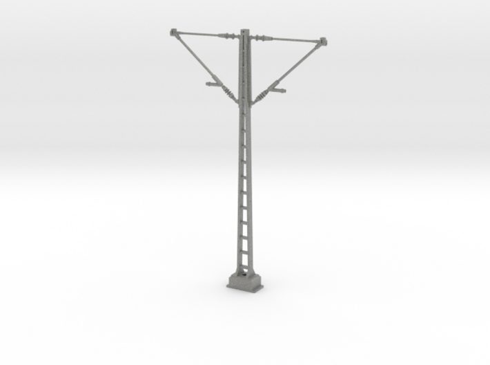 Catenary mast with double arms 78 mm - (1:32) 3d printed