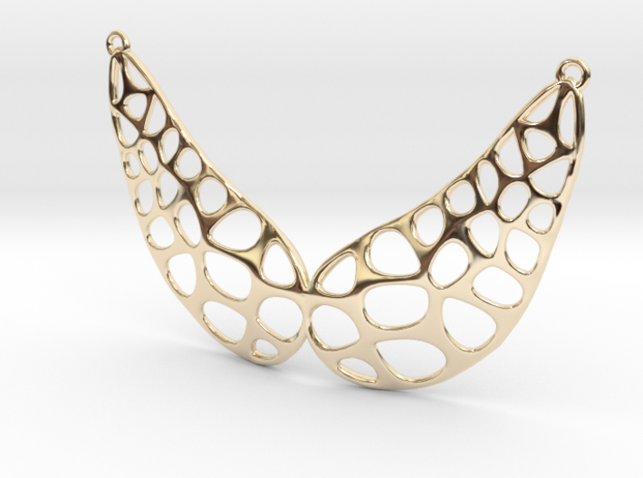 Cellulated Necklace 3d printed 