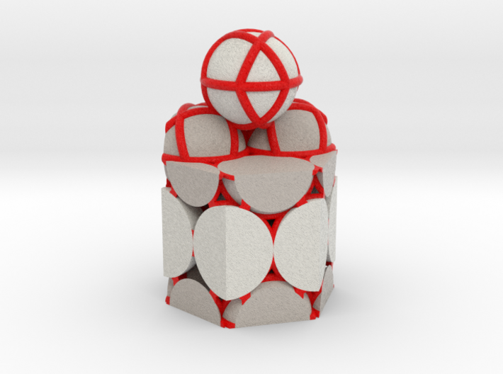 Sphere Packing, 2 Layers (C) 3d printed