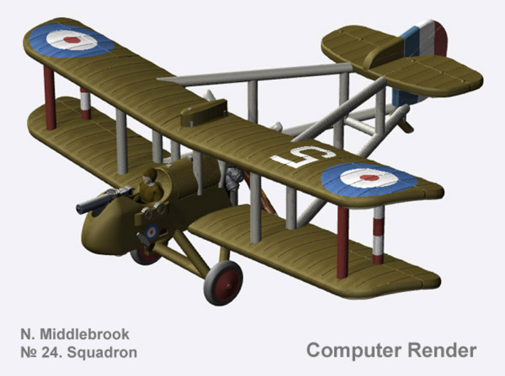 Norman Middlebrook Airco D.H.2 (full color) 3d printed