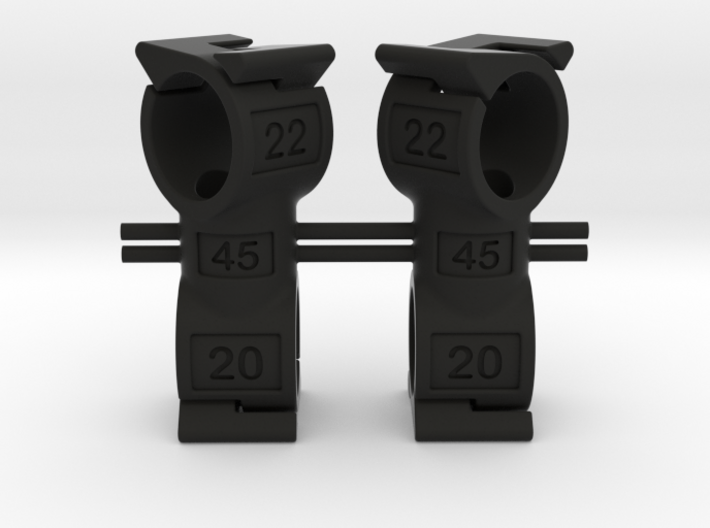 DOUBLE CLIPS-22-20-45 3d printed 