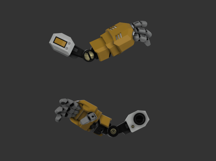 Alternative O. Gauntlets for Riptide 3d printed 