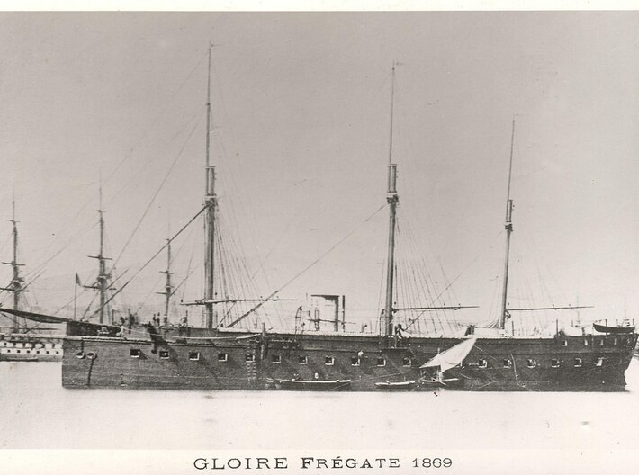 Nameplate Gloire 3d printed Ocean-going ironclad Gloire.