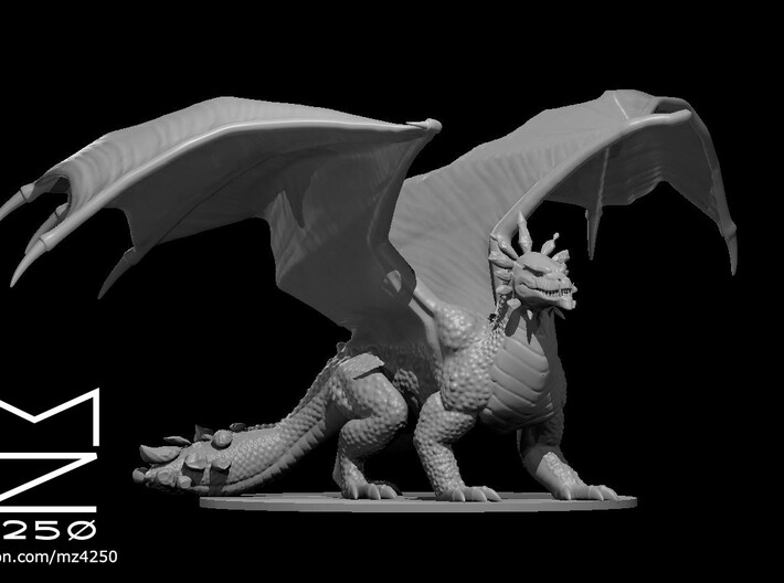 Adult Amethyst Dragon 3d printed