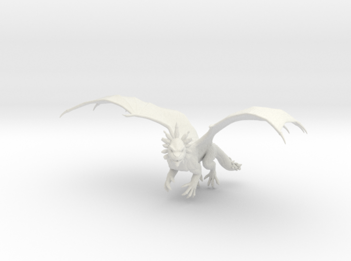 Amethyst Dragon Wyrmling Flying 3d printed 