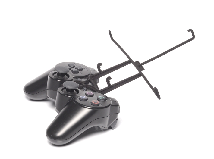Controller mount for PS3 & Apple iPad mini Wi-Fi + 3d printed Without phone - A Nexus 7 and a black PS3 controller