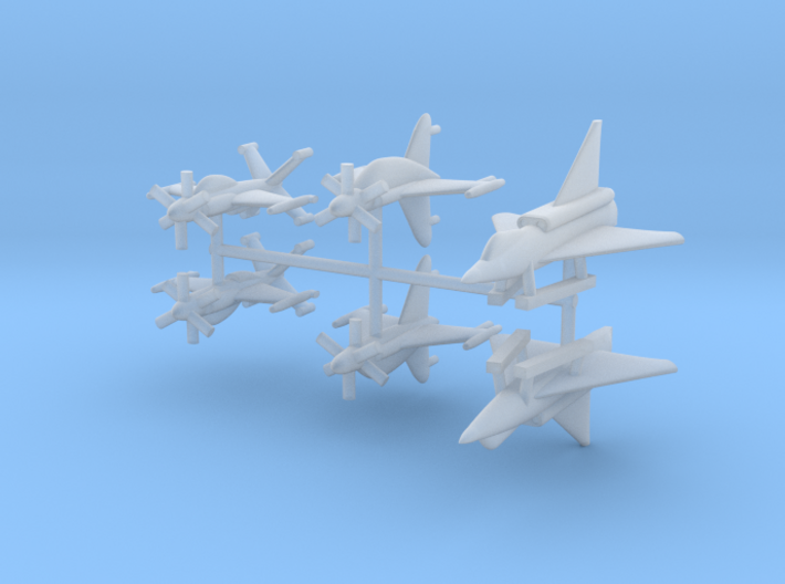1/700 Experimental Aircraft Set 4 3d printed