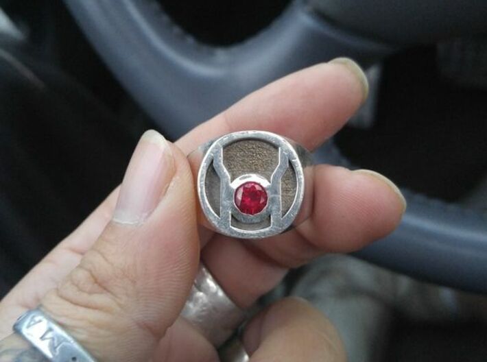 Red Lantern Ring Size 11 3d printed