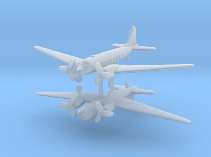 1/700 C-47 Skytrain (x2) 3d printed
