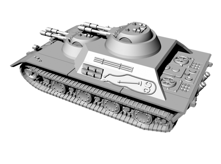 1/144 E-100 with Twin Kugelblitz turret 3d printed 