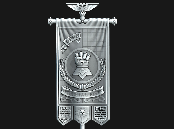 IF 5th Company Banner 3d printed