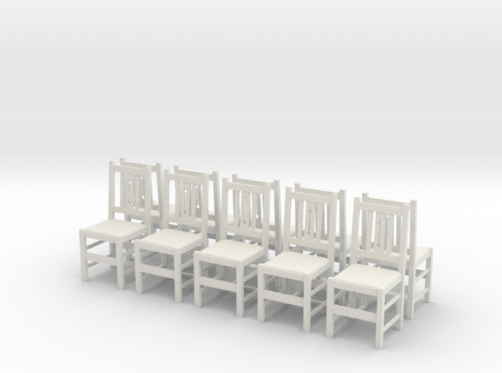 Chair Set 1:30 scale 3d printed