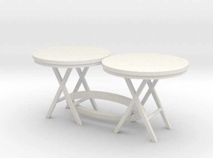 c-1-35 cafe tables  1/35 scale 3d printed 