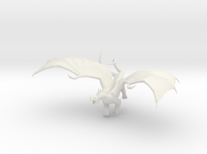 Adult Crystal Dragon Flying 3d printed 