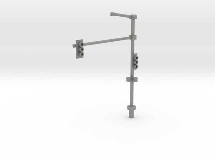 Traffic Light Pole Assembled Shapeways 1-48 Scale 3d printed